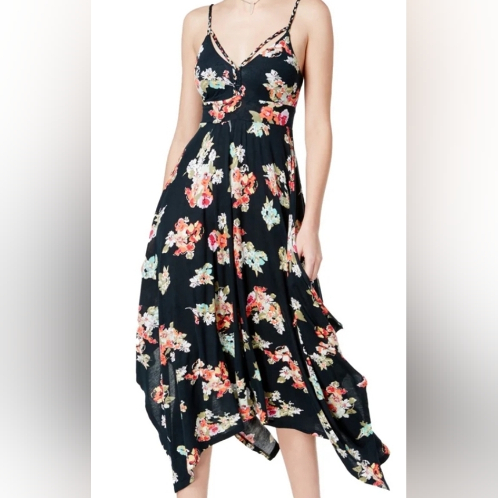 Junior size Handkerchief- Hem Midi Dress